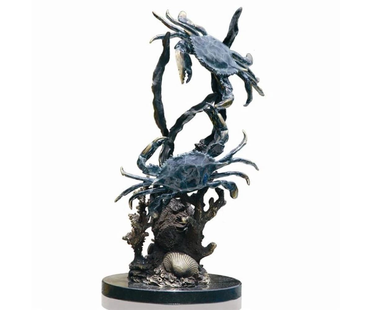 SPI | Accents | Spi San Pacific Intl Egret Crane Bird Herons In Marsh Brass Metal 16 Sculpture 64bf4b1f981d489bcc3e63b5
